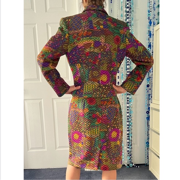 Haute Couture Écaille Paris multicoloured  embellished wool & silk brocade - Picture 5 of 16